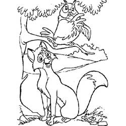 Dibujo para colorear: The Fox y the Hound (Películas de Animación) #132921 - Dibujos para Colorear e Imprimir Gratis