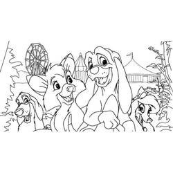 Dibujo para colorear: The Fox y the Hound (Películas de Animación) #132949 - Dibujos para Colorear e Imprimir Gratis