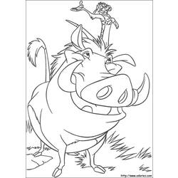 Dibujo para colorear: The Lion King (Películas de animación) #73617 - Dibujos para Colorear e Imprimir Gratis