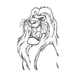 Dibujo para colorear: The Lion King (Películas de animación) #73619 - Dibujos para Colorear e Imprimir Gratis