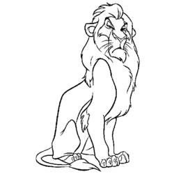 Dibujo para colorear: The Lion King (Películas de animación) #73630 - Dibujos para Colorear e Imprimir Gratis