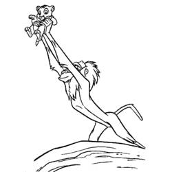 Dibujo para colorear: The Lion King (Películas de animación) #73697 - Dibujos para Colorear e Imprimir Gratis