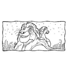 Dibujo para colorear: The Lion King (Películas de animación) #73858 - Dibujos para Colorear e Imprimir Gratis