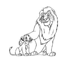 Dibujo para colorear: The Lion King (Películas de animación) #73902 - Dibujos para Colorear e Imprimir Gratis