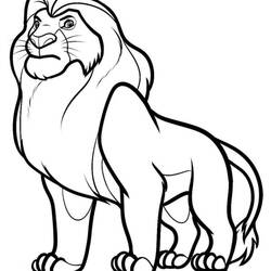 Dibujo para colorear: The Lion King (Películas de animación) #74007 - Dibujos para Colorear e Imprimir Gratis