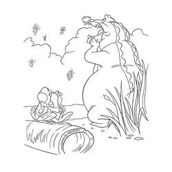 Dibujo para colorear: The Princess y the Frog (Películas de Animación) #208975 - Dibujos para Colorear e Imprimir Gratis