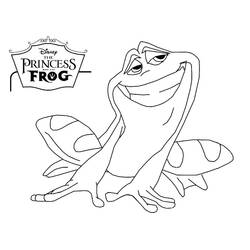 Dibujo para colorear: The Princess y the Frog (Películas de Animación) #208979 - Dibujos para Colorear e Imprimir Gratis