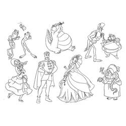 Dibujo para colorear: The Princess y the Frog (Películas de Animación) #208985 - Dibujos para Colorear e Imprimir Gratis