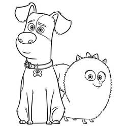 Dibujo para colorear: The Secret Life of Pets (Películas de Animación) #206632 - Dibujos para Colorear e Imprimir Gratis