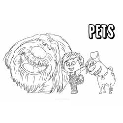 Dibujo para colorear: The Secret Life of Pets (Películas de Animación) #206637 - Dibujos para Colorear e Imprimir Gratis