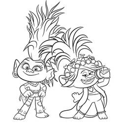 Dibujos para colorear: The Trolls - Dibujos para Colorear e Imprimir Gratis