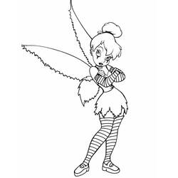 Dibujo para colorear: Tinker Bell (Películas de animación) #170483 - Dibujos para Colorear e Imprimir Gratis