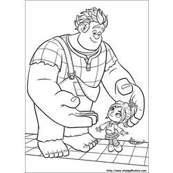 Dibujo para colorear: Wreck-It Ralph (Películas de animación) #130623 - Dibujos para Colorear e Imprimir Gratis