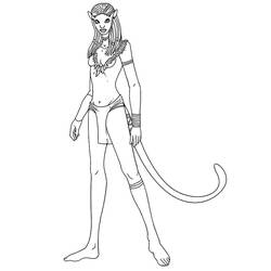 Dibujos para colorear: Avatar - Dibujos para Colorear e Imprimir Gratis