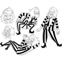 Dibujo Beetlejuice (Películas y Series de TV) #222039 para imprimir y colorear