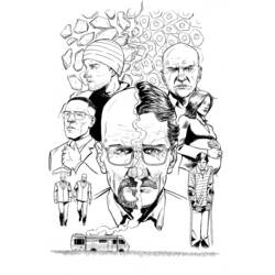 Dibujo para colorear: Breaking Bad (Películas y Series de TV) #151044 - Dibujos para Colorear e Imprimir Gratis