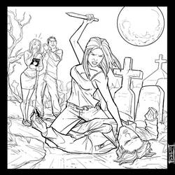 Dibujo para colorear: Buffy Cazavampiros (Películas y Series de TV) #152695 - Dibujos para Colorear e Imprimir Gratis