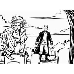 Dibujo para colorear: Buffy Cazavampiros (Películas y Series de TV) #152706 - Dibujos para Colorear e Imprimir Gratis