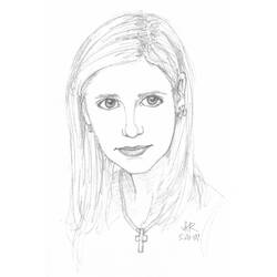 Dibujo para colorear: Buffy Cazavampiros (Películas y Series de TV) #152917 - Dibujos para Colorear e Imprimir Gratis