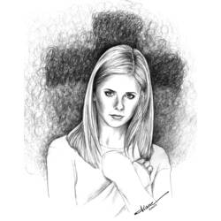 Dibujo para colorear: Buffy Cazavampiros (Películas y Series de TV) #152926 - Dibujos para Colorear e Imprimir Gratis