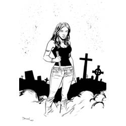 Dibujo para colorear: Buffy Cazavampiros (Películas y Series de TV) #153072 - Dibujos para Colorear e Imprimir Gratis