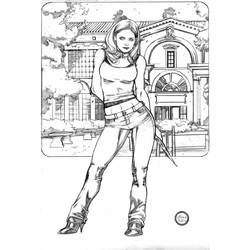 Dibujos para colorear: Buffy Cazavampiros - Dibujos para Colorear e Imprimir Gratis