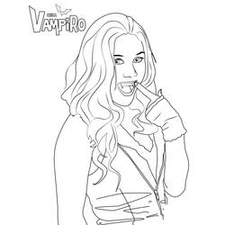 Dibujo para colorear: Chica Vampiro (Películas y Series de TV) #204470 - Dibujos para Colorear e Imprimir Gratis