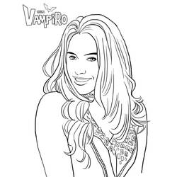 Dibujos para colorear: Chica Vampiro - Dibujos para Colorear e Imprimir Gratis