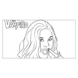 Dibujo para colorear: Chica Vampiro (Películas y Series de TV) #204474 - Dibujos para Colorear e Imprimir Gratis