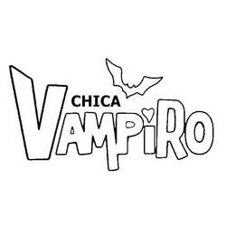 Dibujo para colorear: Chica Vampiro (Películas y Series de TV) #204476 - Dibujos para Colorear e Imprimir Gratis