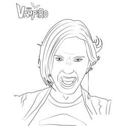 Dibujo para colorear: Chica Vampiro (Películas y Series de TV) #204479 - Dibujos para Colorear e Imprimir Gratis