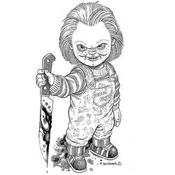 Dibujos para colorear: Chucky - Dibujos para Colorear e Imprimir Gratis