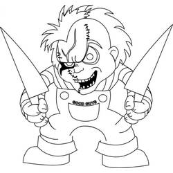 Dibujo para colorear: Chucky (Películas y Series de TV) #204097 - Dibujos para Colorear e Imprimir Gratis