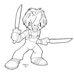Dibujo para colorear: Chucky (Películas y Series de TV) #204098 - Dibujos para Colorear e Imprimir Gratis