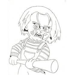 Dibujo para colorear: Chucky (Películas y Series de TV) #204101 - Dibujos para Colorear e Imprimir Gratis