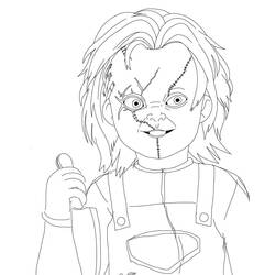 Dibujo para colorear: Chucky (Películas y Series de TV) #204107 - Dibujos para Colorear e Imprimir Gratis