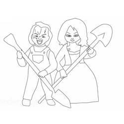 Dibujo para colorear: Chucky (Películas y Series de TV) #204111 - Dibujos para Colorear e Imprimir Gratis