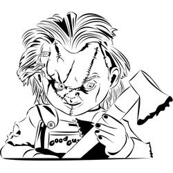 Dibujo para colorear: Chucky (Películas y Series de TV) #204112 - Dibujos para Colorear e Imprimir Gratis