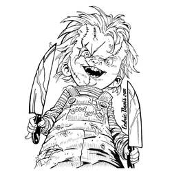 Dibujo para colorear: Chucky (Películas y Series de TV) #204115 - Dibujos para Colorear e Imprimir Gratis