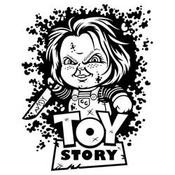 Dibujo para colorear: Chucky (Películas y Series de TV) #204116 - Dibujos para Colorear e Imprimir Gratis