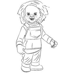 Dibujo para colorear: Chucky (Películas y Series de TV) #204119 - Dibujos para Colorear e Imprimir Gratis