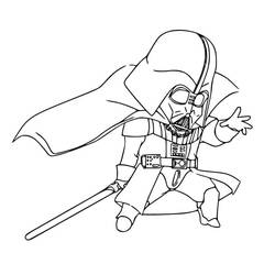 Dibujo para colorear: Darth Vader (Películas y Series de TV) #211618 - Dibujos para Colorear e Imprimir Gratis