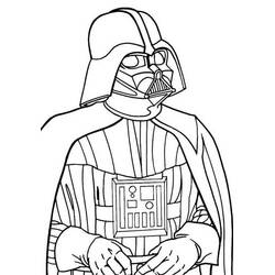 Dibujo para colorear: Darth Vader (Películas y Series de TV) #211619 - Dibujos para Colorear e Imprimir Gratis
