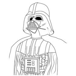 Dibujo para colorear: Darth Vader (Películas y Series de TV) #211628 - Dibujos para Colorear e Imprimir Gratis