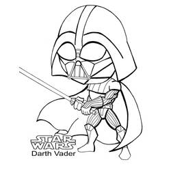 Dibujo para colorear: Darth Vader (Películas y Series de TV) #211638 - Dibujos para Colorear e Imprimir Gratis