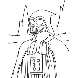 Dibujo para colorear: Darth Vader (Películas y Series de TV) #211642 - Dibujos para Colorear e Imprimir Gratis