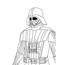 Dibujo para colorear: Darth Vader (Películas y Series de TV) #211646 - Dibujos para Colorear e Imprimir Gratis
