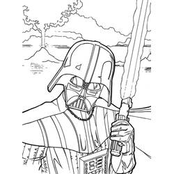 Dibujo para colorear: Darth Vader (Películas y Series de TV) #211648 - Dibujos para Colorear e Imprimir Gratis