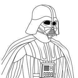 Dibujo para colorear: Darth Vader (Películas y Series de TV) #211649 - Dibujos para Colorear e Imprimir Gratis