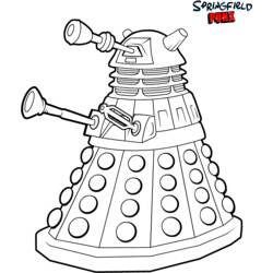 Dibujo para colorear: Doctor Who (Películas y Series de TV) #153105 - Dibujos para Colorear e Imprimir Gratis